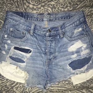 American eagle high waisted festival shorts